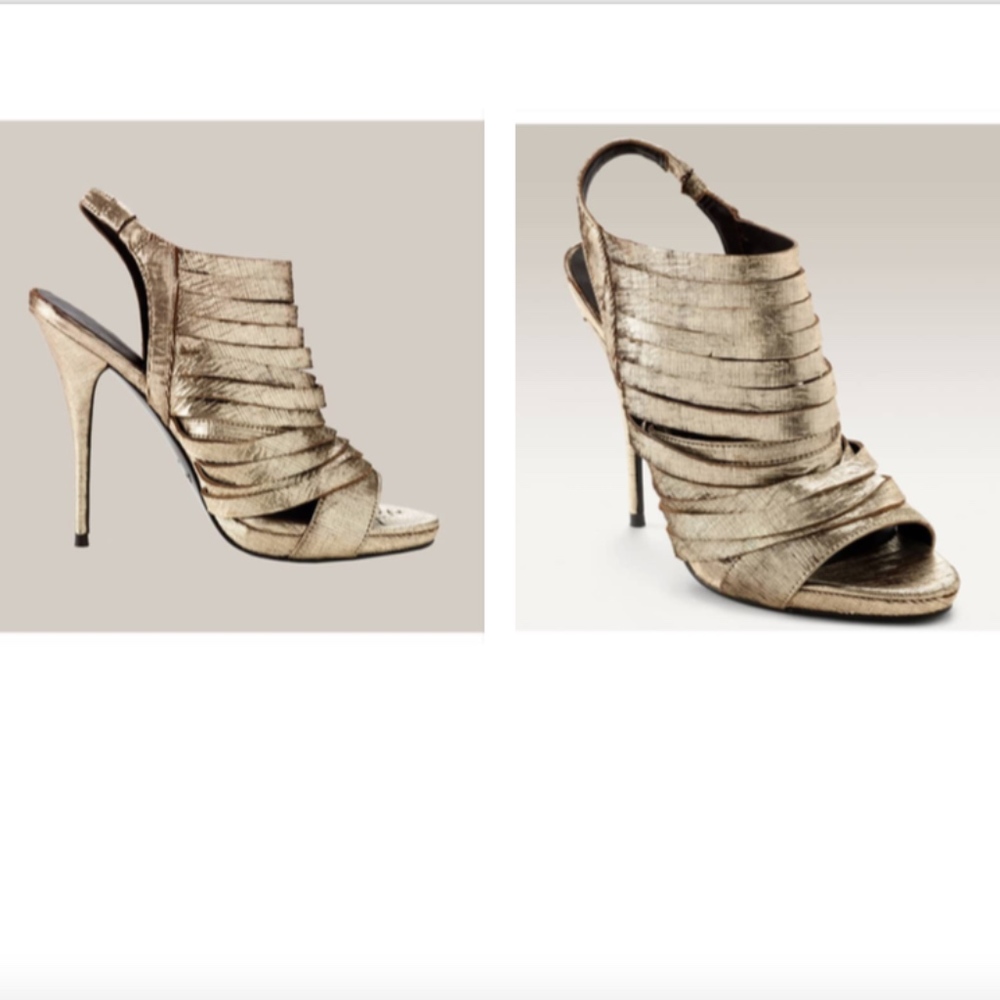 Elizabeth & James- JAN Metallic Heels- Gold - 7 US